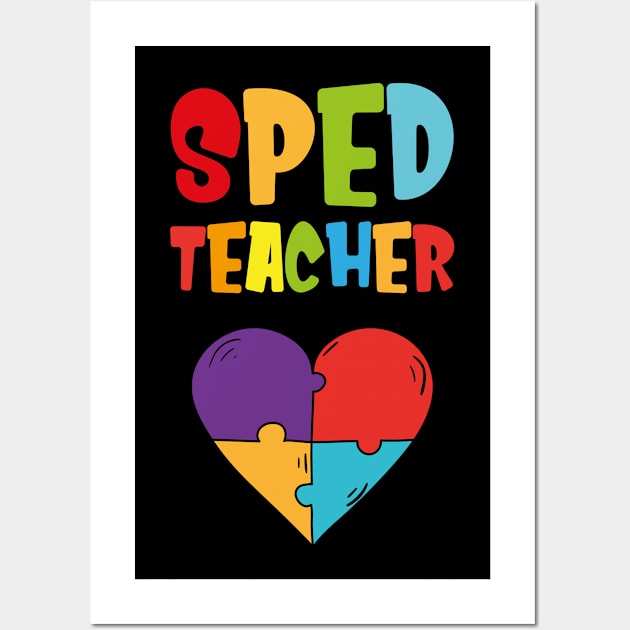 SPED Special Education Teacher educators gift Wall Art by MrTeee